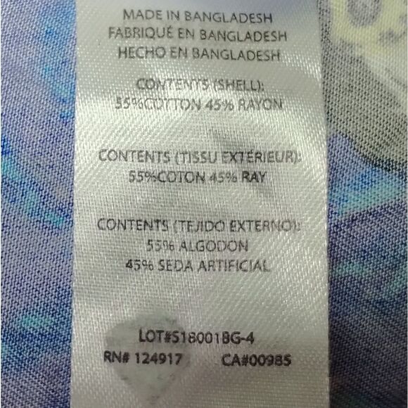 TRUNKS SURF & SWIM CO. BUTTON UP SHIRT - BLUE - Picture 3 of 5